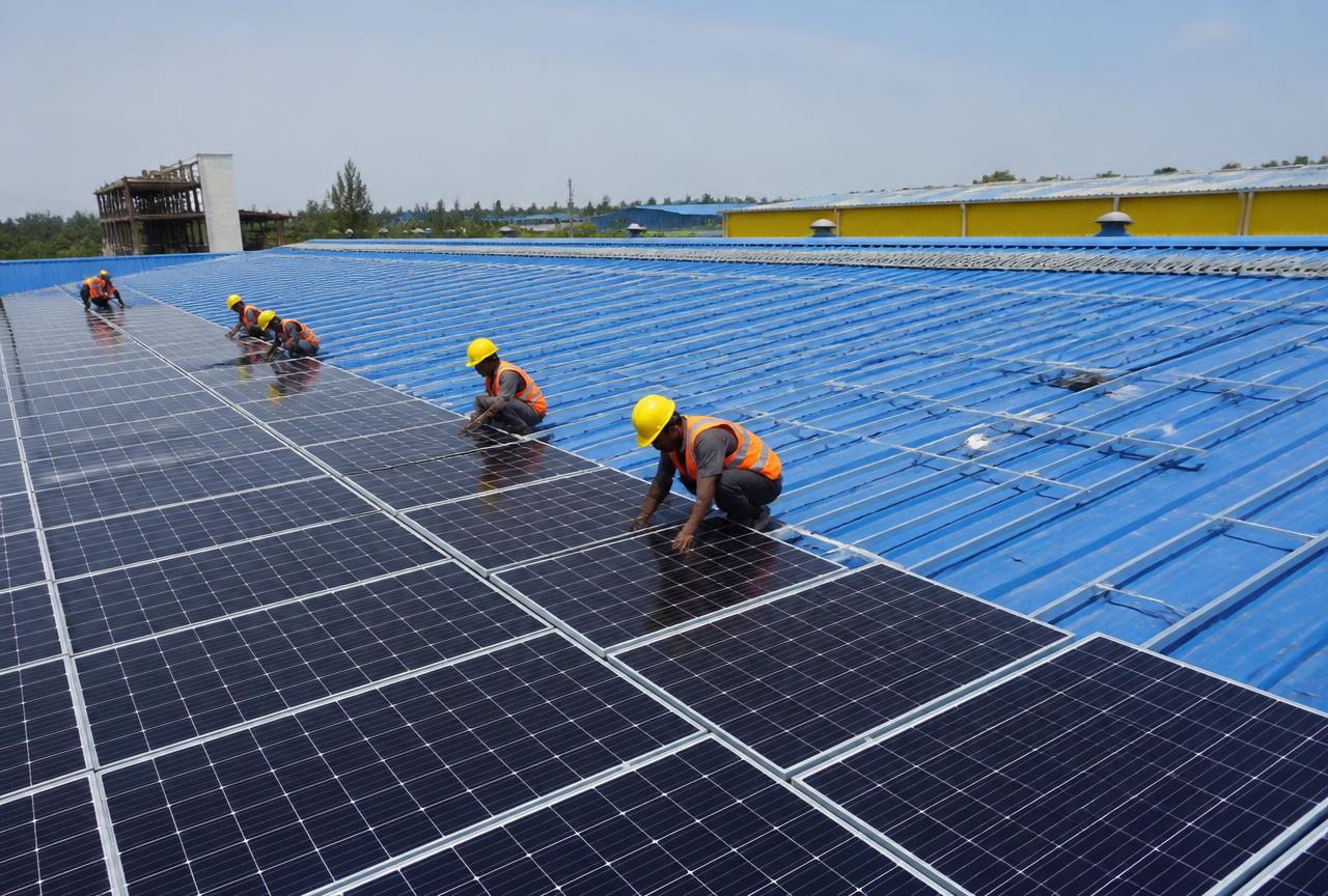 300 kW Industrial solar project at Pandesara, Surat