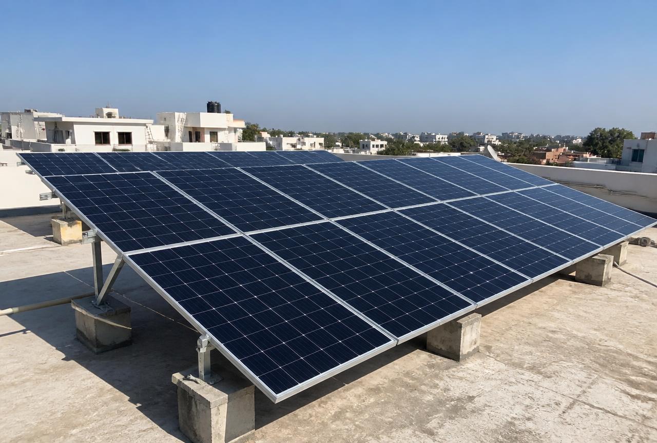 8 kW solar project at Gotri, Vadodara
