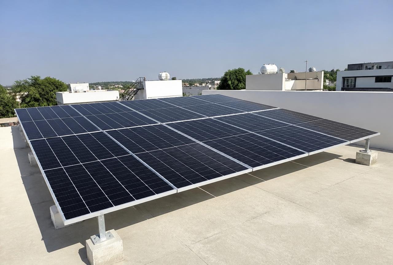 6 kW solar project at Palanpur, Banaskantha