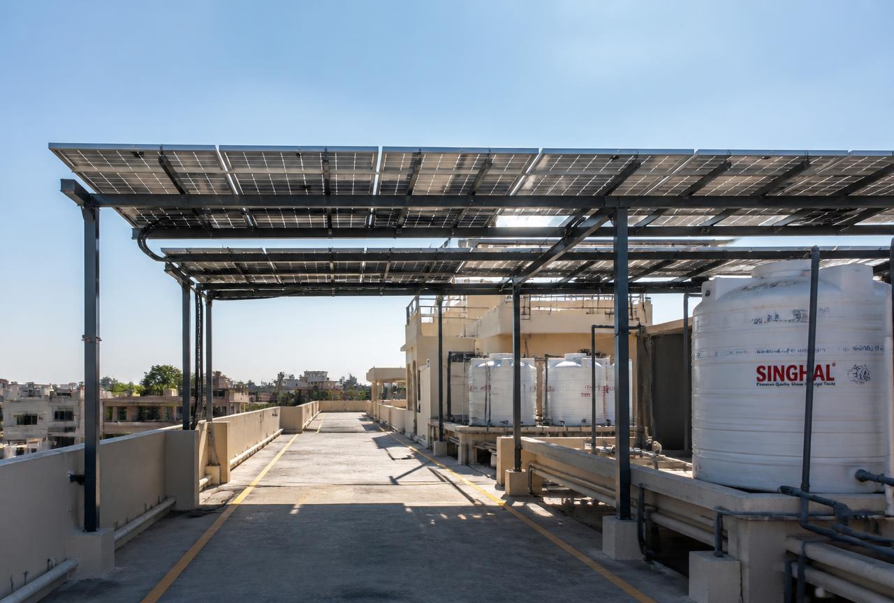 85 kW Housing Society solar project at Adajan, Surat